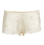 Carine Gilson Calais-Caudry Lace-Trim Silk shorts