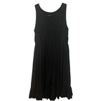 Balenciaga Black Draped Silk Dress