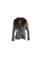 Collection Cashmere Jacket with Rabbit Fur Collar