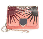 Jimmy Choo 'Petite Lockett' Palm Appliqué Suede Shoulder Bag