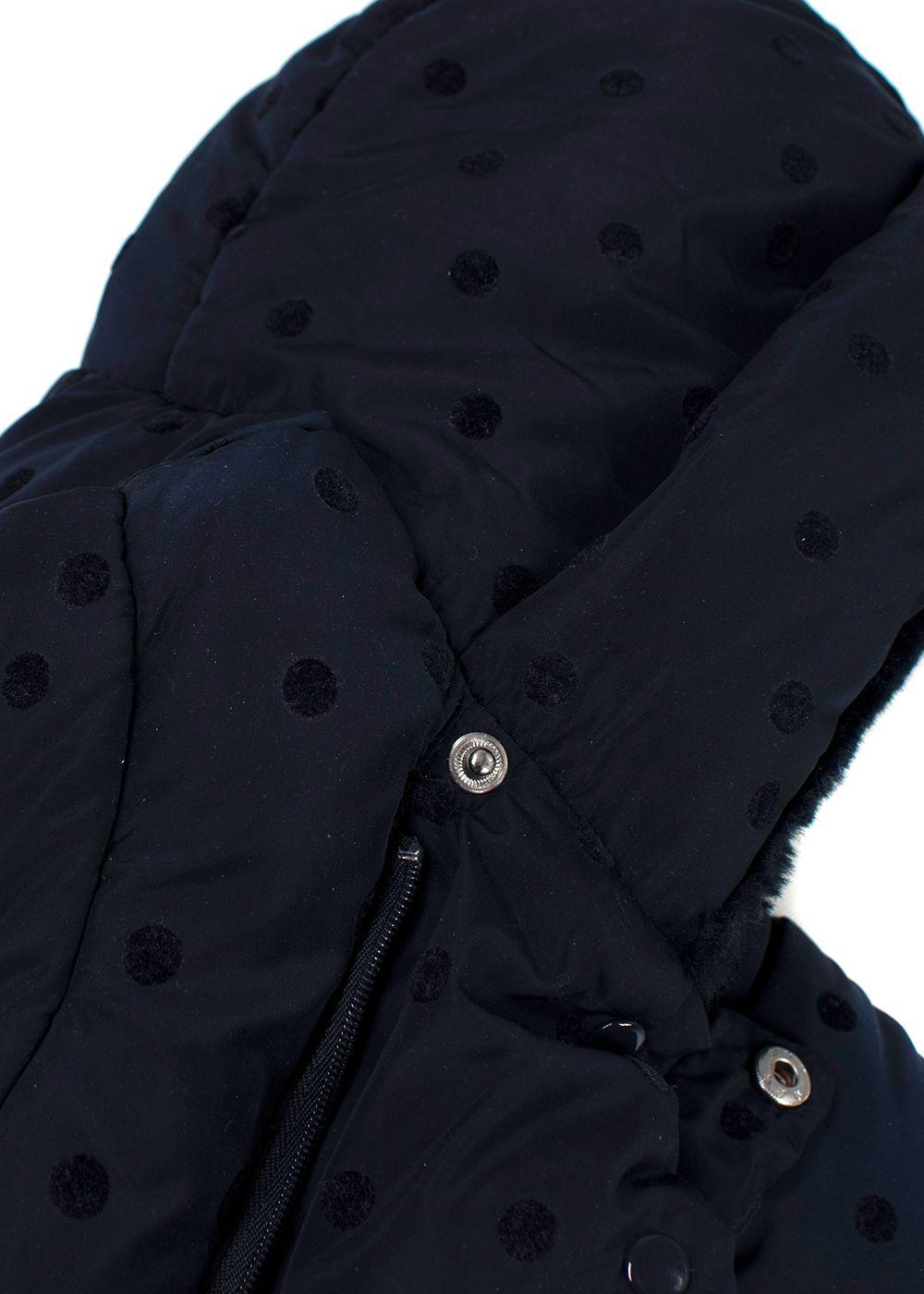 Jacadi Navy Polka Dot Baby Suit