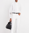 Claudie Pierlot Cotton Broderie Anglaise-Trim Shirt
