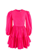 Valentino Neon Pink Satin Mini Dress