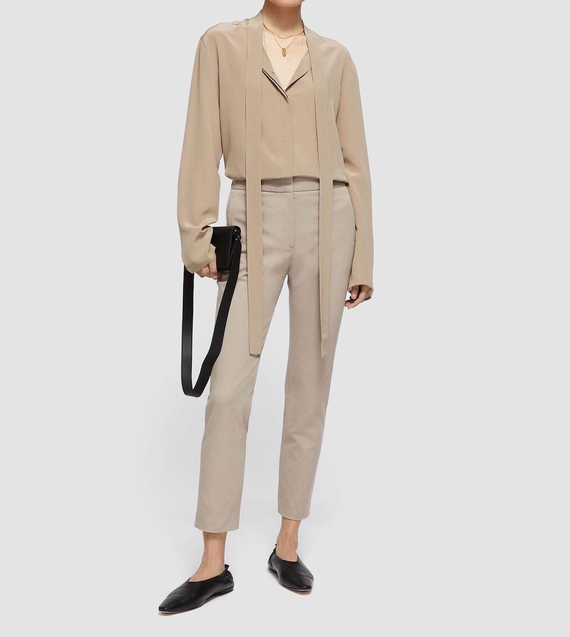 Light Beige Tailored Trousers