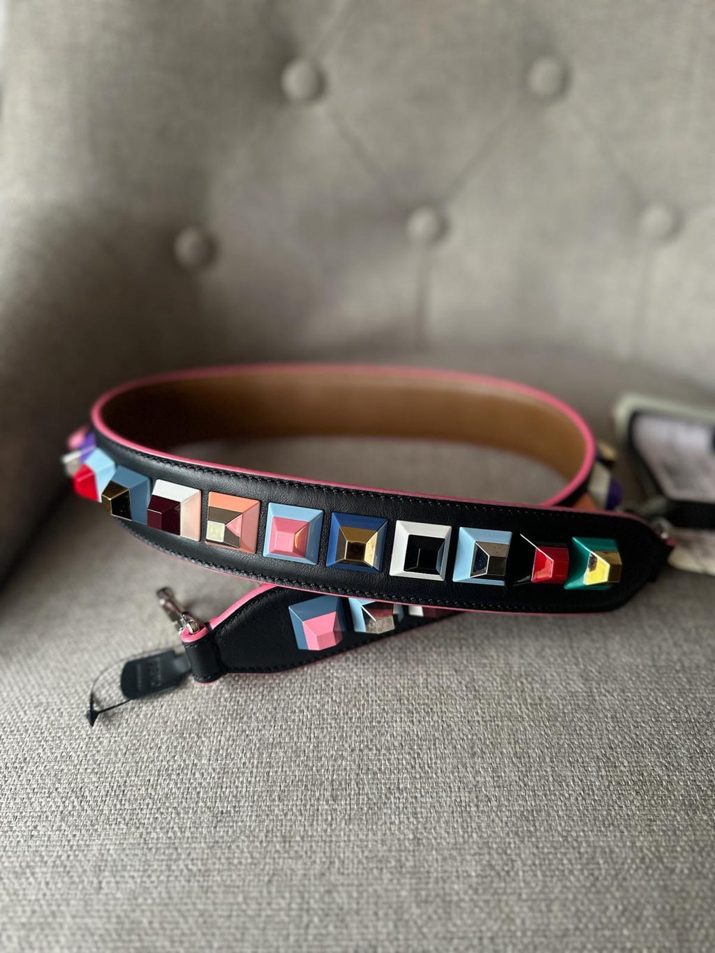 Fendi Multicoloured Strap You Bag Strap
