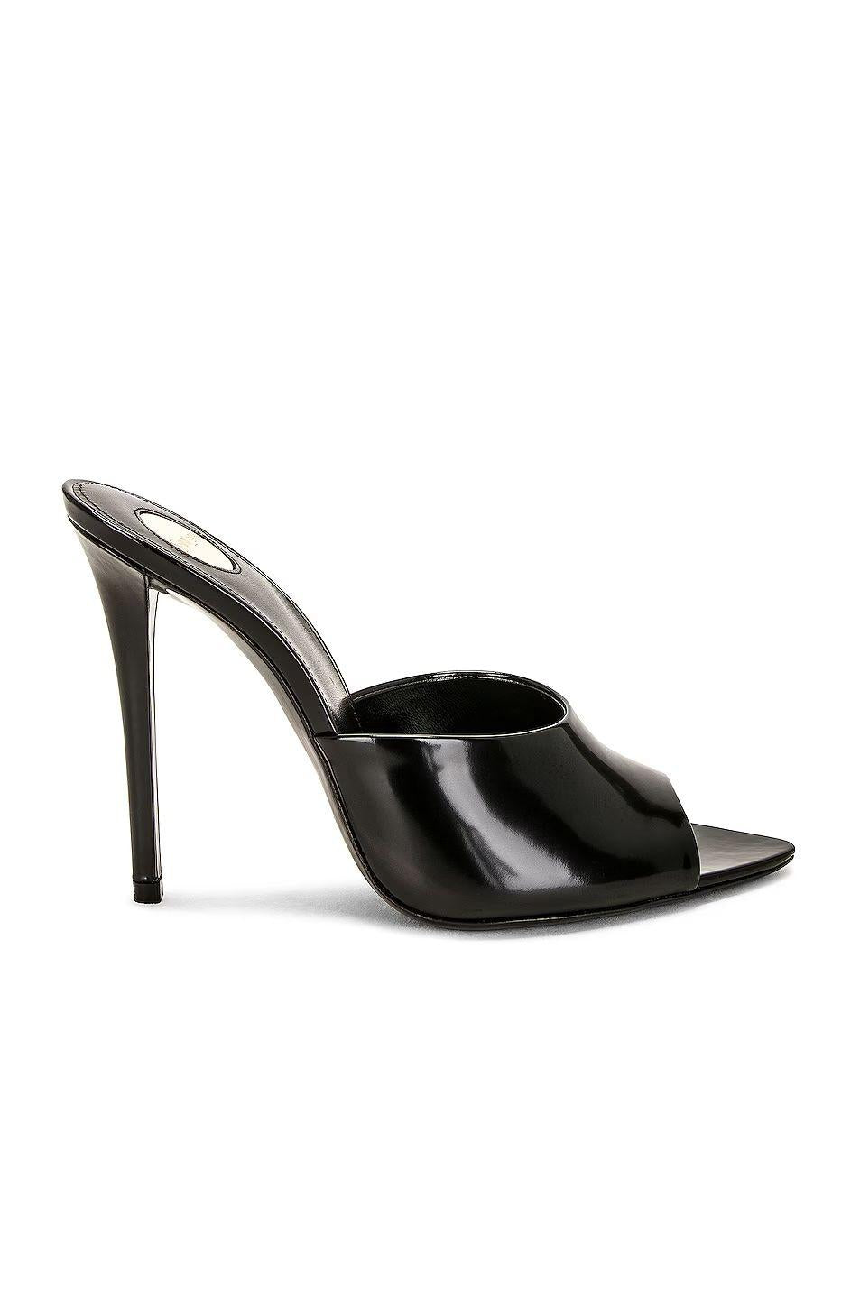Saint Laurent Black Peep Toe Heels
