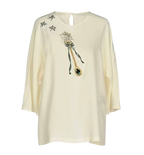 Dolce & Gabbana Cream Embellished Blouse