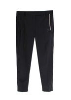 Brunello Cucinelli Charcoal Grey Trousers with Signature Embellishment
