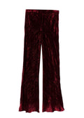 Etro Red Crushed Velvet Trousers