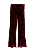 Etro Red Crushed Velvet Trousers