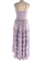 Rococo Sand Purple Leopard Print Avana Midi Dress