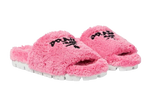 Prada Pink Towelling Slides