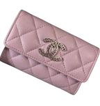 Chanel Lilac Caviar Card Holder