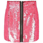 Markus Lupfer Hologram Pink Sequin Skirt
