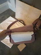 Jimmy Choo Pink Calfskin Varenne Crossbody Bag