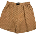 Gucci GG Print Silk Shorts