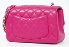 Chanel Mini Timeless Single Flap Pink Leather Bag