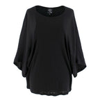 McQ By Alexander McQueen Black Kimono T-Shirt Top