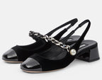 Miu Miu Black Slingback Pumps