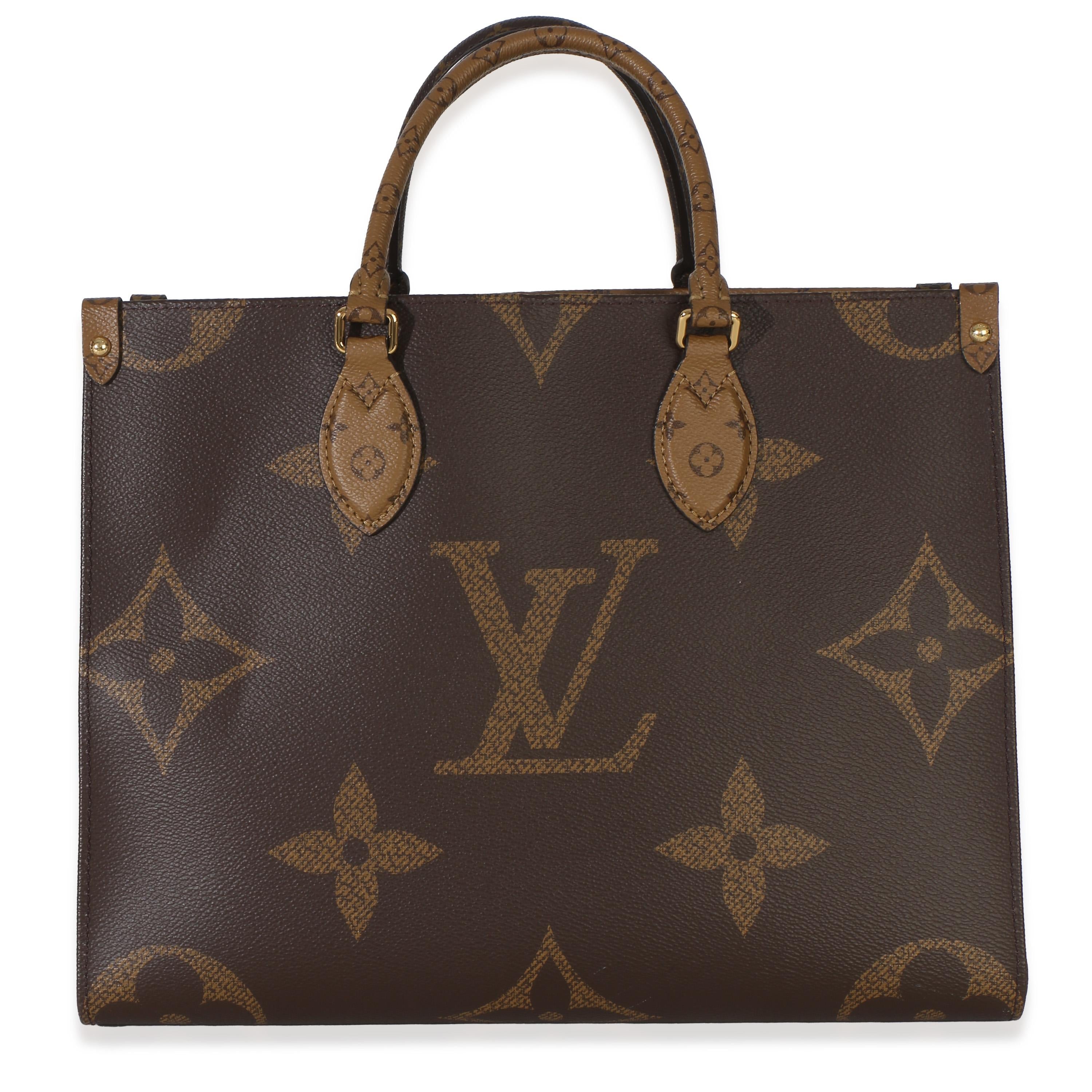 Louis Vuitton Coated Canvas Monogram Reverse  Onthego MM