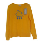 Charli Yellow Cloud Intarsia Cashmere Jumper