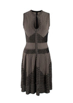 Alaia Metallic Jacquard Knit Skater Dress