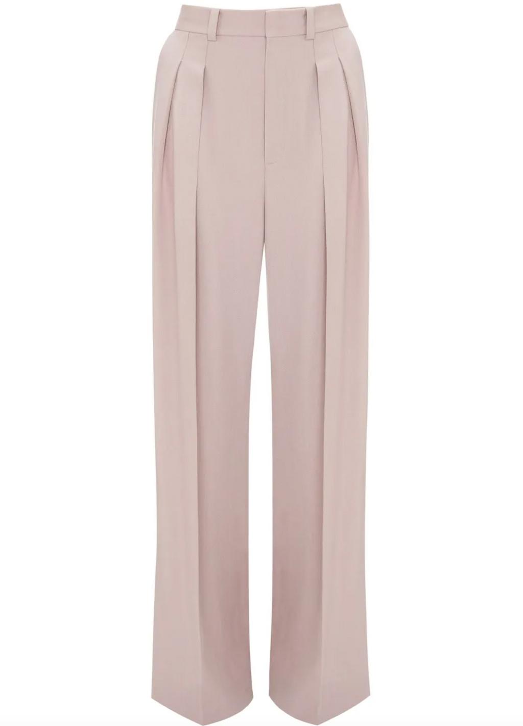 Victoria Beckham Double-Pleat Wide-Leg Trousers