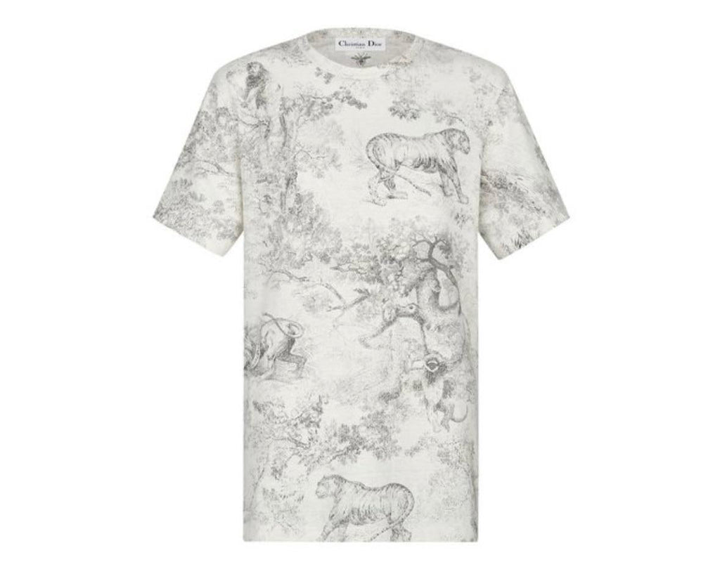 Dior Grey Toile De Jouy T-Shirt