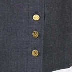 Chanel Boutique Grey Wool Skirt
