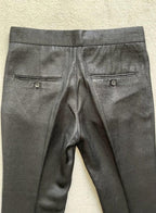 Isabel Marant Mateo metallic woven kick-flare pants