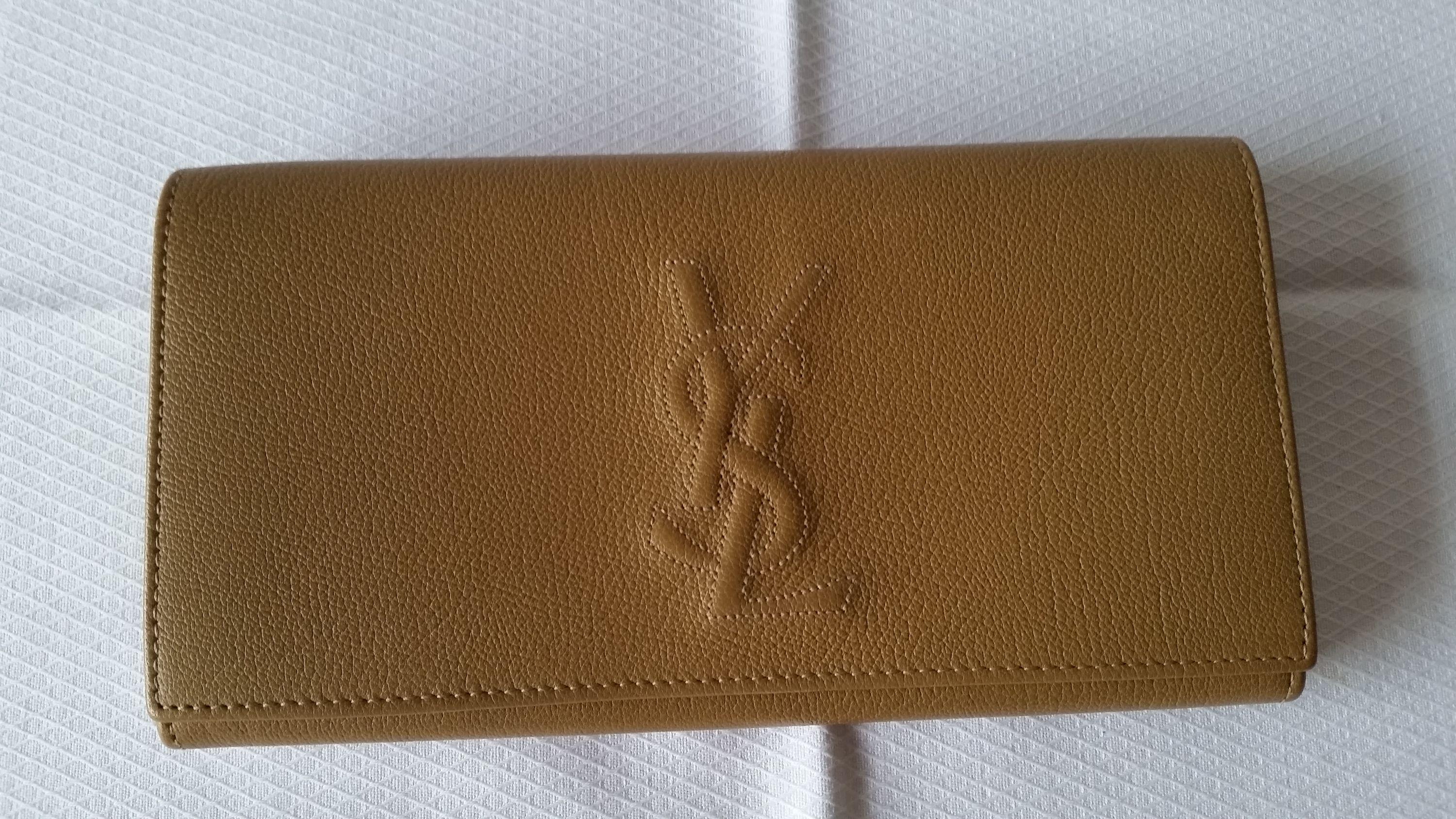 Tan Grained Leather Wallet