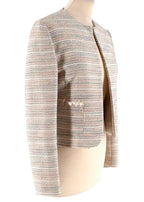 Trussardi Multicolour Tweed Jacket With Sequin Detail