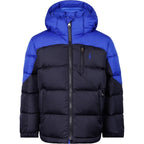 Polo Ralph Lauren Kids 6Y Two-Tone Hooded Down Jacket