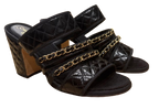 Chanel Chain Embellished Strap Sandals