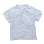 Bonpoint Blue and White Striped Top