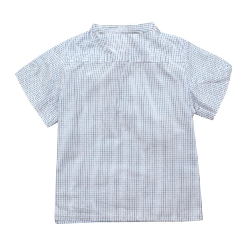 Bonpoint Blue and White Striped Top
