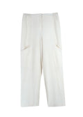 Jacquemus Ivory Boucle Cargo Trousers