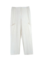 Jacquemus Ivory Boucle Cargo Trousers