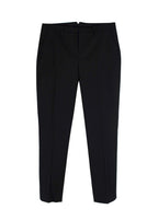 Loro Piana Black Cotton-blend Tapered Trousers