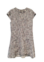 Chanel White Checked Tweed Dress