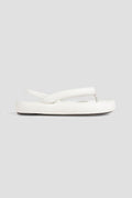 Isabel Marant White Leather “Orene” Platform Sandals