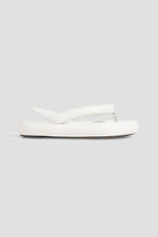 Isabel Marant White Leather “Orene” Platform Sandals