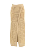 Nanushka Ochre Knit Wrap Sarong