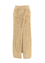 Nanushka Ochre Knit Wrap Sarong