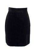 Bella Freud black corduroy mini skirt