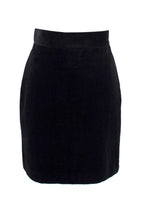 Bella Freud black corduroy mini skirt