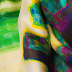 Rosemary Goodenough River Through A Curtain VIII Silk Scarf