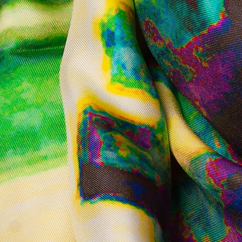 Rosemary Goodenough River Through A Curtain VIII Silk Scarf