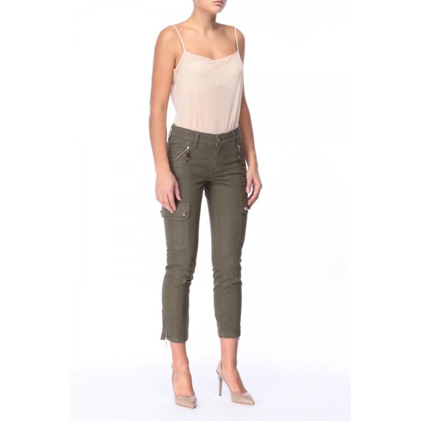 Escada Cropped Khaki Jeans