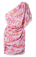 Isabel Marant Purple Patterned Off Shoulder Mini Dress